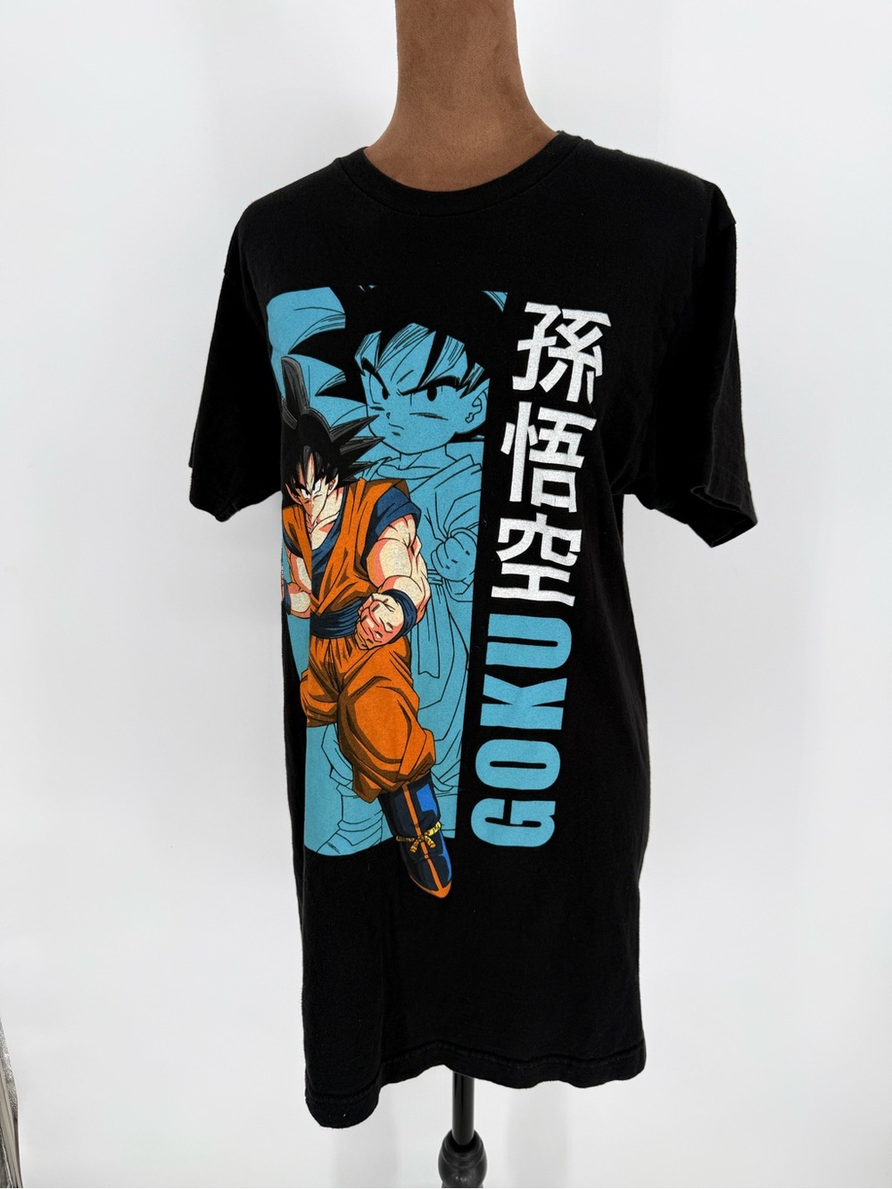 Dragon Ball Z Goku Anime Graphic T-Shirt Black Medium Toei Animation